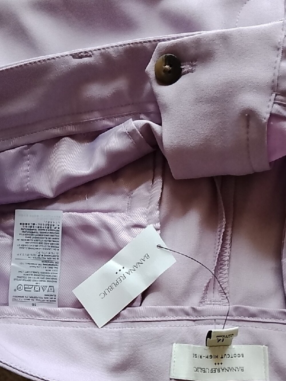 Banana Republic Lilac Bootcut Stretch Trousers 16 - Picture 6 of 13